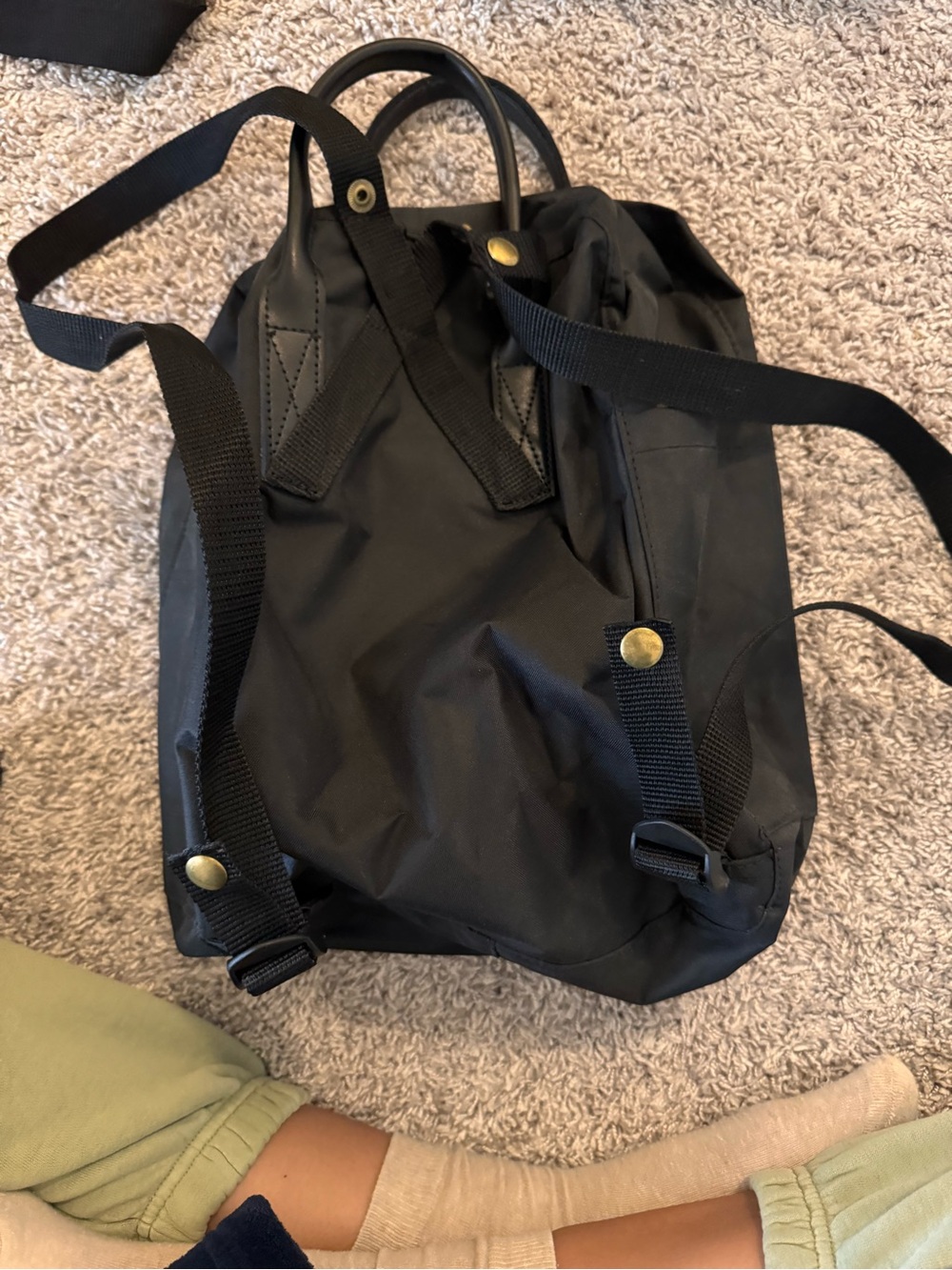 Black Nylon Backpack - Classic Everyday Bag